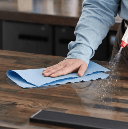 رول فوط مطبخ مايكرو فايبر ازرق كبير /العدد 400 حبة