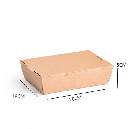 علب كرافت بغطاء متصل