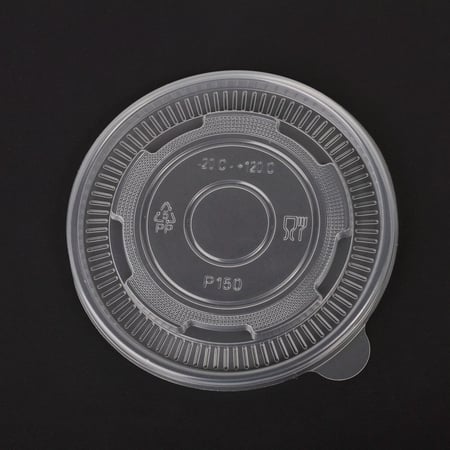 غطاء بلاستيك شفاف للزبديات الورق - 16/24/32/أنز/ العدد 25 غطاء