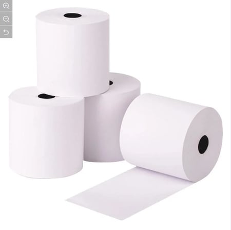 رول ورق حراري للفواتير مقاس 80*70/العدد 5