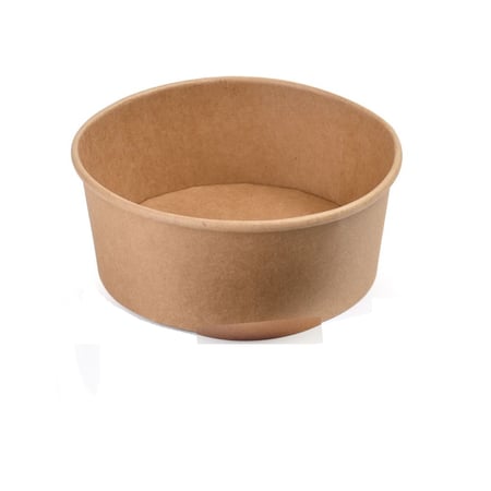 زبدية ورق كرافت بني بغطاء -24أنز/ العدد 25 حبة