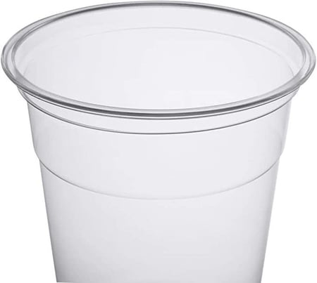 كوب بلاستيك شفاف للمشروبات والعصائر