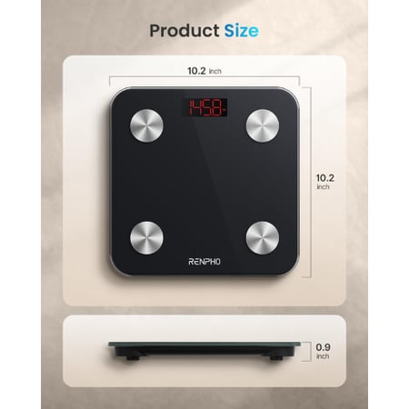 ميزان جسم ذكي لقياس الوزن ونسبة الدهون في الجسم