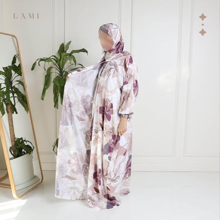 شرشف صلاة مشجر - عنابي