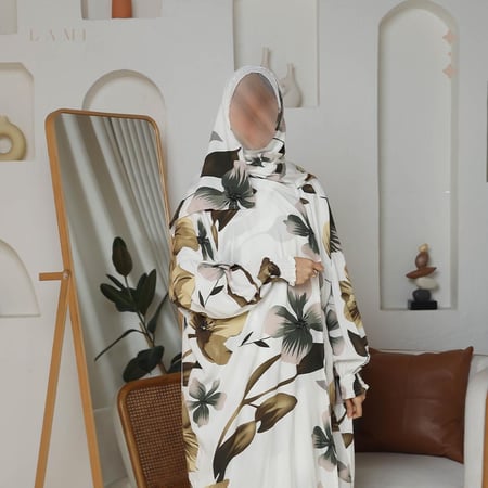 شرشف صلاة مشجر  زيتي