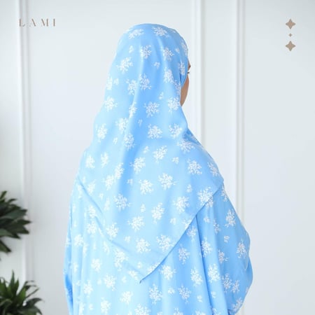 شرشف صلاة مشجر ازرق