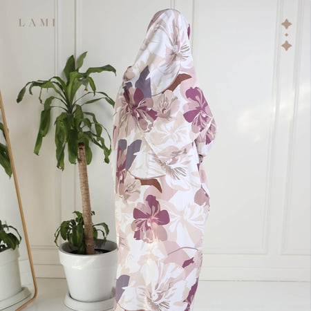 شرشف صلاة مشجر - عنابي