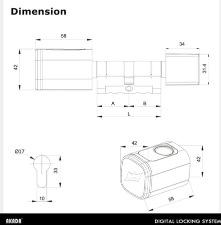 سلندر باب الكتروني | Akada RE028