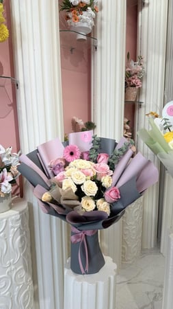 باقة وردية