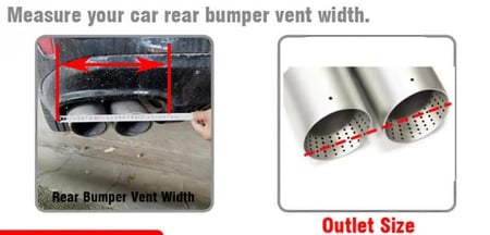 (طقم) مخارج شكمان كاربون فايبر مزدوج (مدخل وسطي - قَصة سُفلِية)