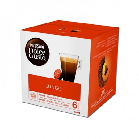 كبسولات قهوة لونجو 16 كبسولة دولتشي غوستو