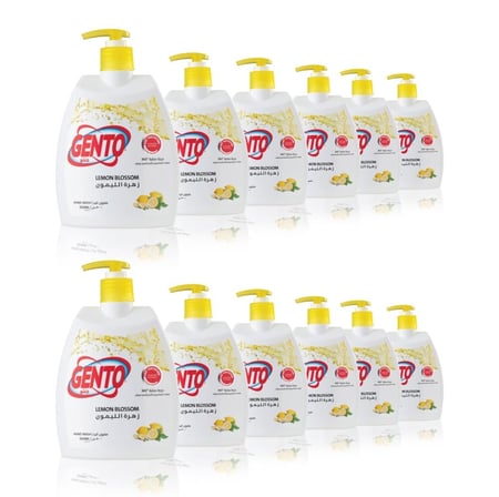 جنتو صابون اليد زهرة الليمون 500 مل - 12 حبة