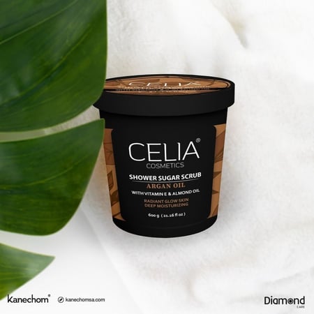 سيليا مقشر السكر الرغوي للاستحمام بخلاصة زيت الارجان 600 جرام