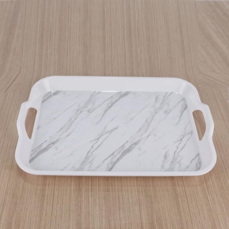 تباسي ميلامين مستطيل رخامي 44.5*28.5CM