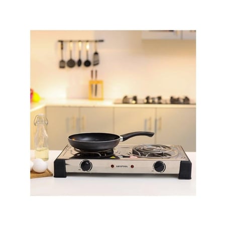 كريبتون موقد تسخين - شعلتين - 2000 واط - فضي - KNHP5310