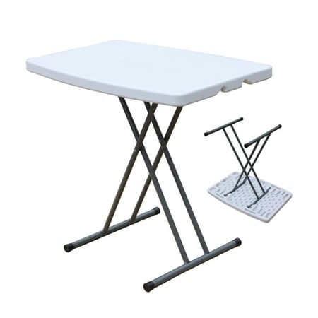 طاولة فايبر مستطيل رجول حديد سفط  85*8*51.5 سم