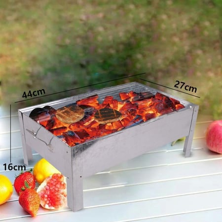 منقل شوي حديد وسط برجول مع شبك