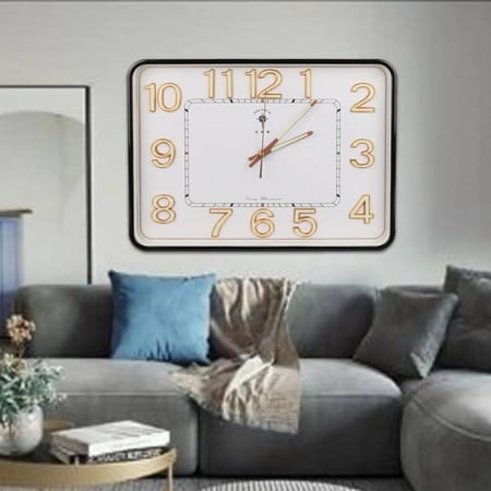 ساعة حائط مستطيلة الشكل 32x42 سم