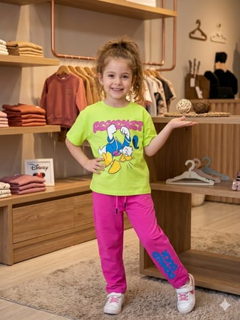 ترنج بناتي باللون الاخضر برسمه بطوط