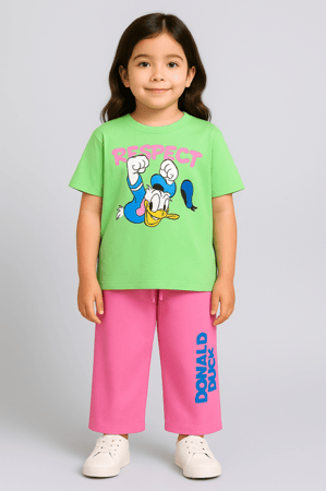 ترنج بناتي باللون الاخضر برسمه بطوط