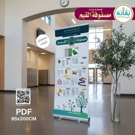 تصميم بنر مصفوفة القيم ( بنات )