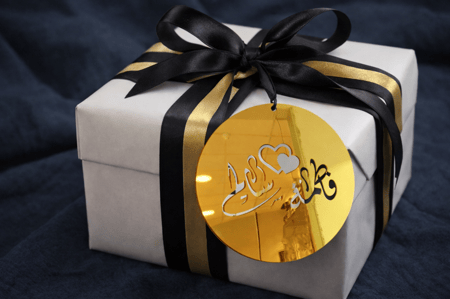 عدد 5 لوغوهات توزيعات مناسبة لهدايا الزفاف والمناسبات