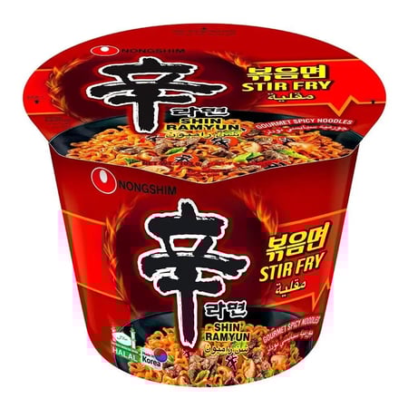 نودلز نكهة حارة شين راميون ستير فراي كوب فوري من نونغشيم  – 103 جم