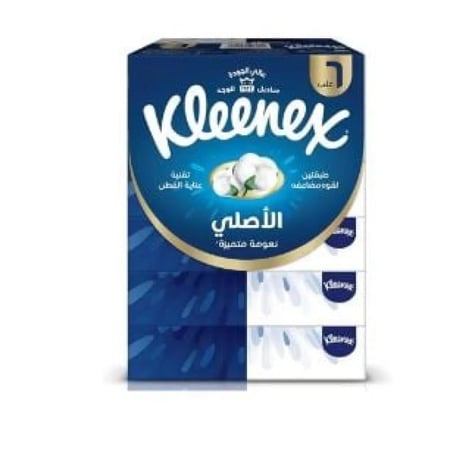 كلينكس – مناديل الوجه من مجموعة كولكشنز بعناية القطن