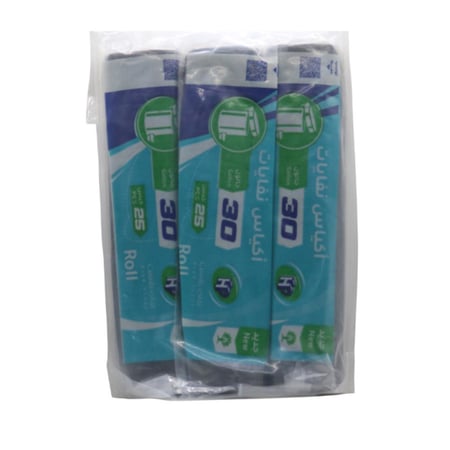 اكياس نفايات هاي بلاست 30 جالون | 3 حبة \