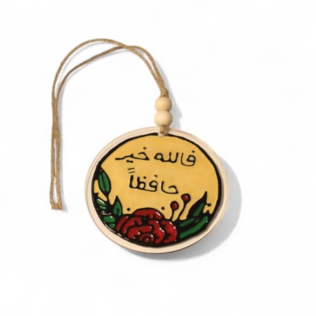 تعليقة سيارة أكريليك رسم يدوي