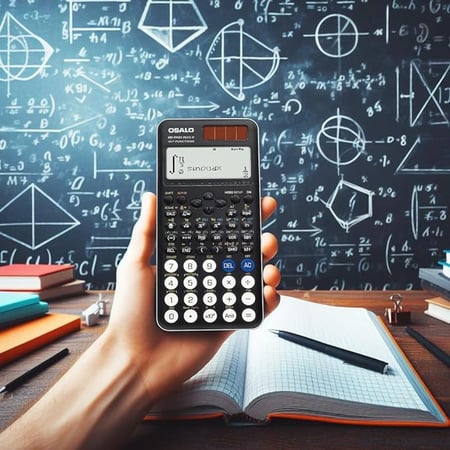 حاسبة OSALO العلمية للطلاب - OS-991EX CW (الطاقة الشمسية والبطارية مع 552 وظيفة)