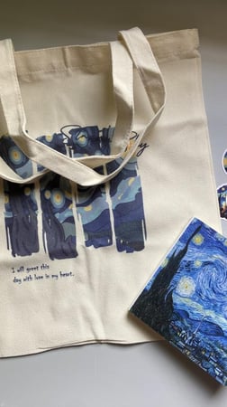 حقيبة قماشية tote bag ڤان جوخ