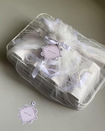 سلة mini white ( 6 قطع )