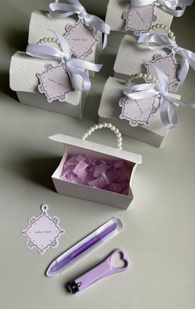 سلة mini white ( 6 قطع )