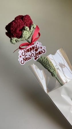 كروشيه روز أحمر
