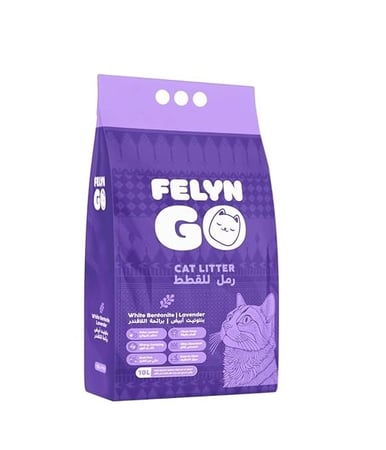 فيلن قو رمل قطط برائحة اللافندر 10 لتر