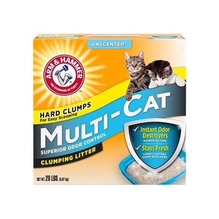 آرم آند هامر مالتى كات رمل متكتل للقطط، غير معطر- 9.07 كجم