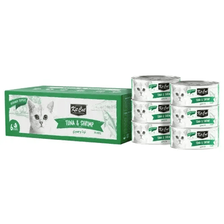 كيت كات طعام رطب منزوع العظم بالتونة و الروبيان للقطط- 6 حبات* 50 جرام