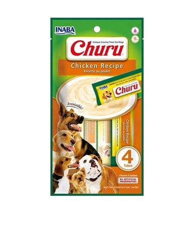 تشورو مكافآت للكلاب سائلة دجاج ١٤ جرام