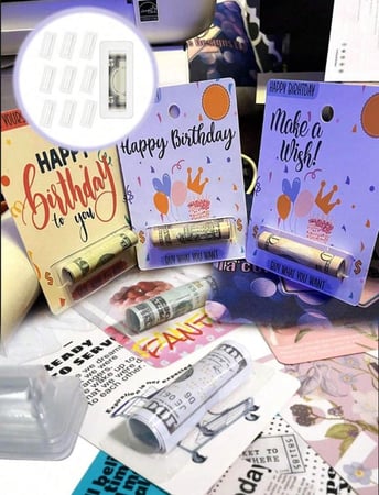 قطعة بلاستيك شفافه لاصقه للتوزيعات