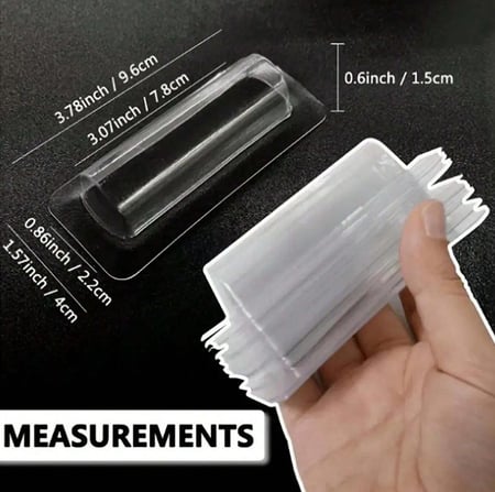 قطعة بلاستيك شفافه لاصقه للتوزيعات