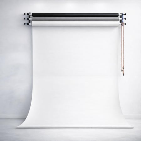 ستاند خلفية تصوير جداري احترافي لثلاث خلفيات ورق – سهل الاستخدام وموفّر للمساحة