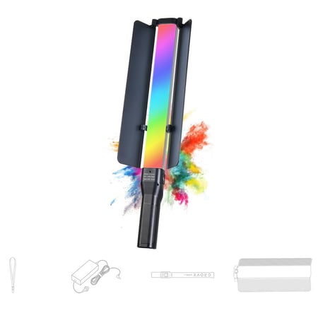 إضاءة تصوير RGB LED محمولة ببطارية – GROVX LC 300 RGB Mini للفيديو وصناع المحتوى