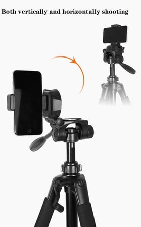 ترايبود كاميرات احترافيه و جوال مع حقيبة و صلة كاميرا و جوال ماركة GROVX