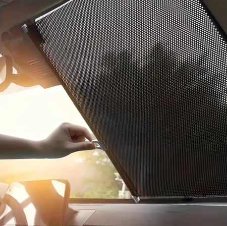 ستارة للوقاية من الشمس للقزاز الامامي للسيارة