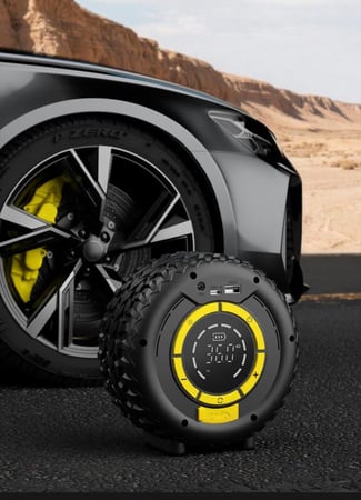 اشتراك سيارة 6000 ملي امبير مع منفاخ وشاحن نقال وكشاف 4 في 1