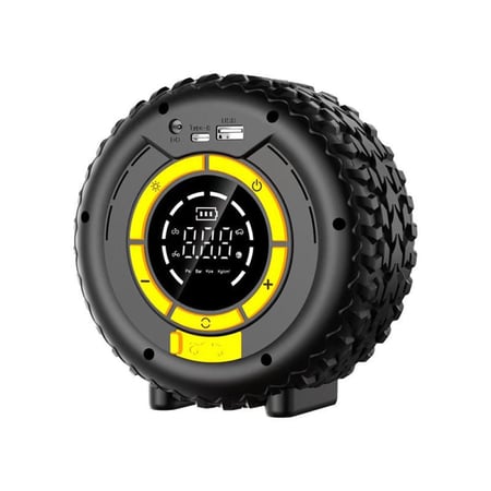 اشتراك سيارة 6000 ملي امبير مع منفاخ وشاحن نقال وكشاف 4 في 1