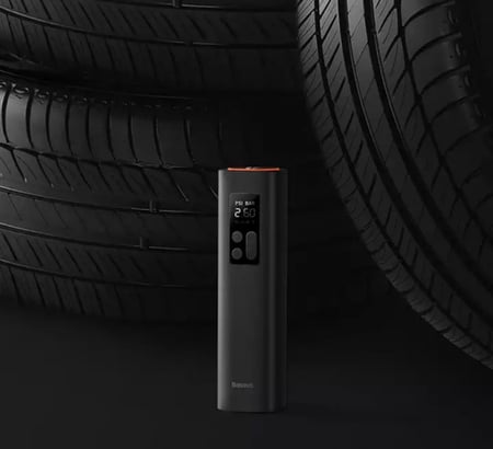 منفاخ هواء للسيارة محمول بإضاءة ليد