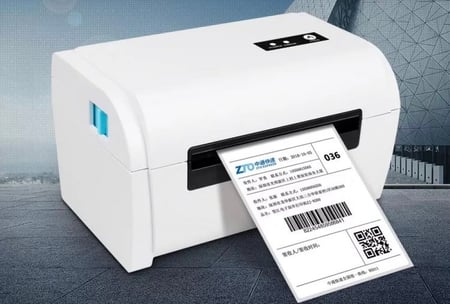 طابعة بوليصات شحن حرارية بلوتوث للطباعة من الجوال مباشرةً