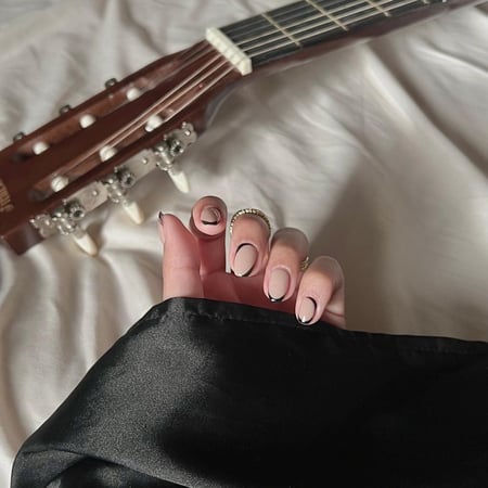 Black swirls